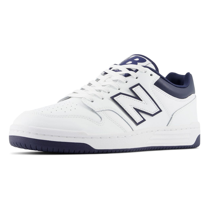 Sneakers 480 - cuir - blanc et violet