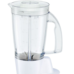 Robot multifonction MOULINEX FP542111 Double force compact blanc