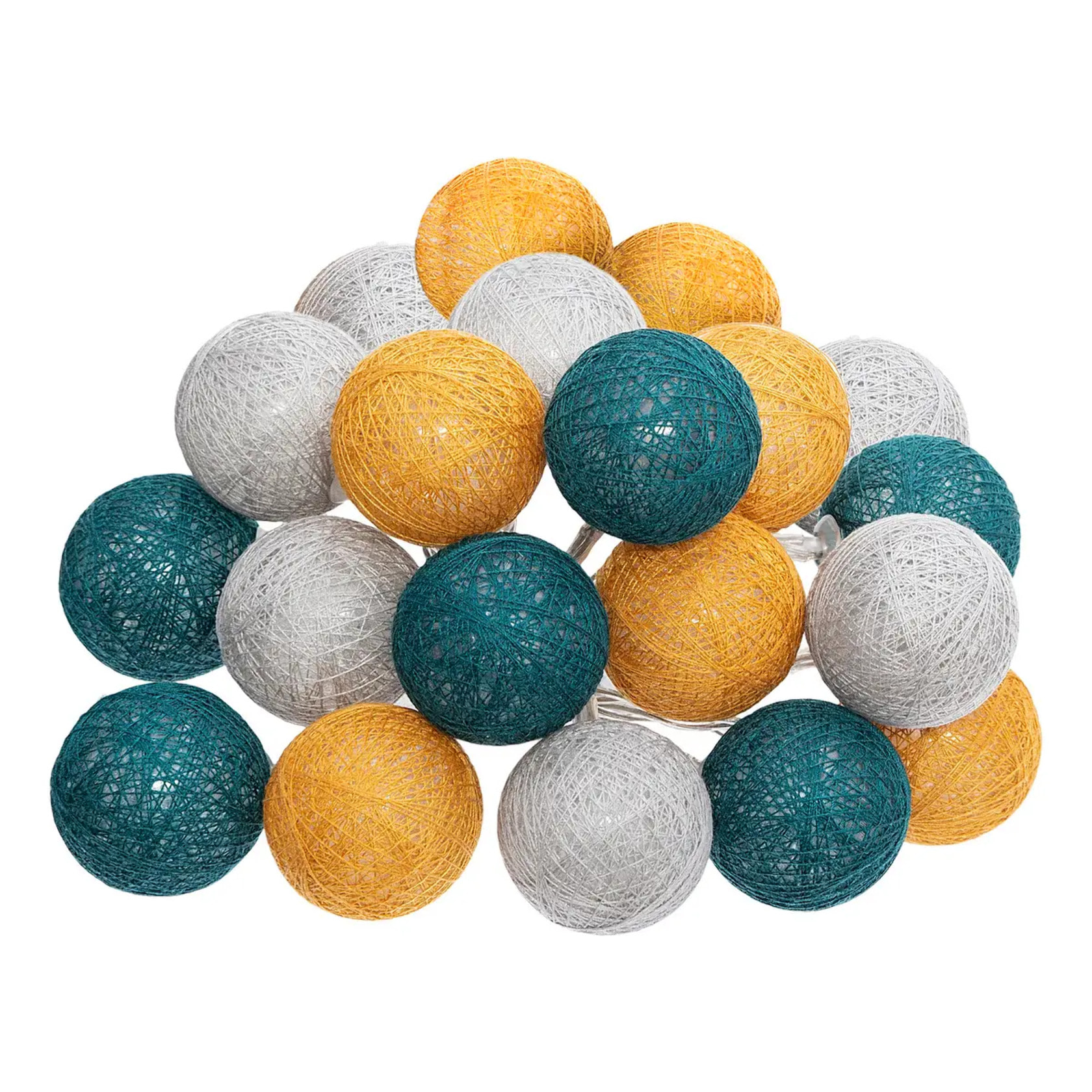 Guirlande Led secteur 20 boules tropical D6cm