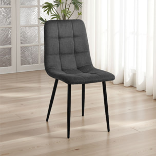 Oresteluchetta Set 4 Sedie CORFU-B GRIGIO SCURO