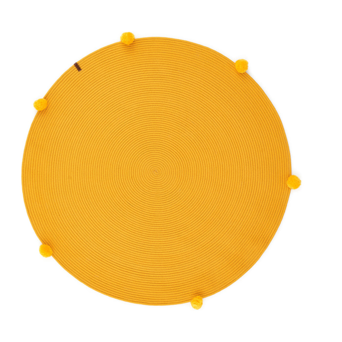 Cali - tapis jaune fait main