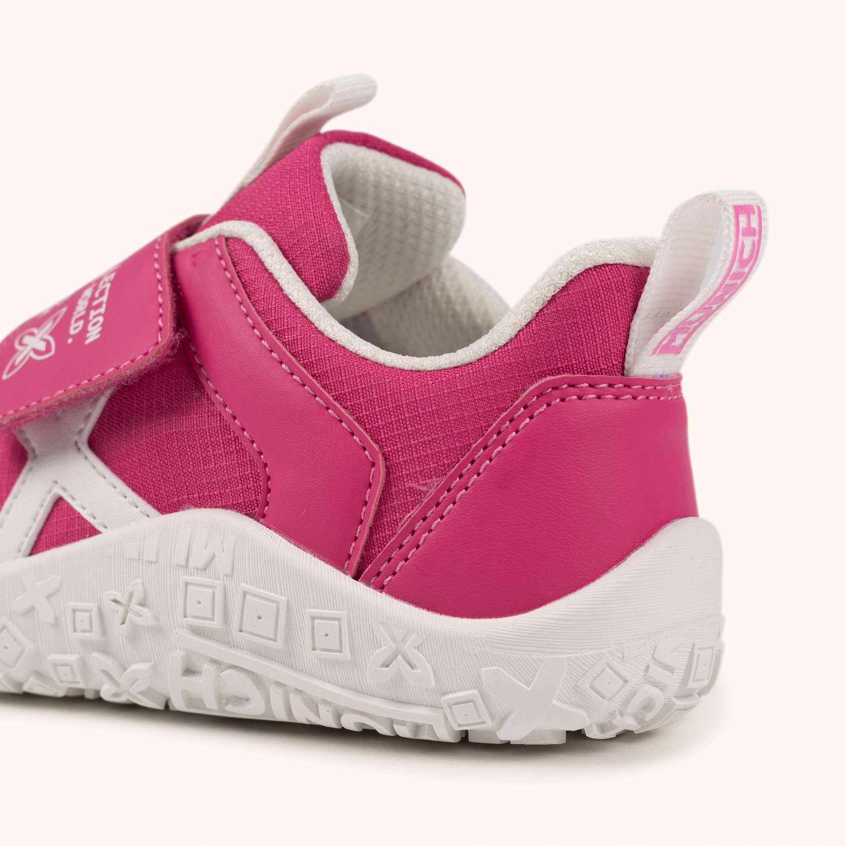 Zapatilla Infantil Barefoot Fucsia con Ajuste de Velcro MINI LITO VCO 05