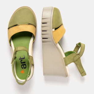 Sandalia de cuña 2083 NOBUCK LIKEN-HONEY/ CATANIA color Liken-honey