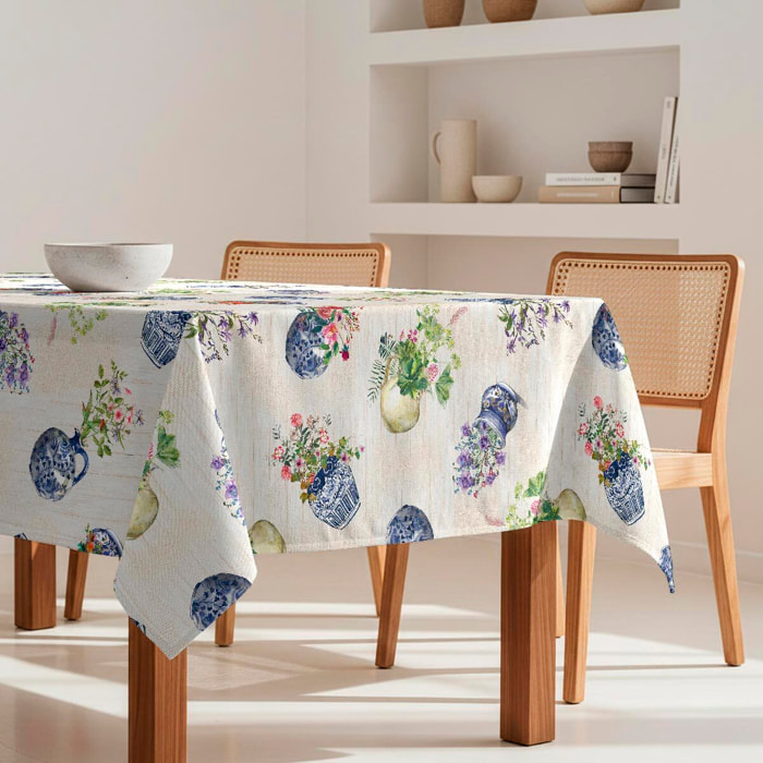 Nappe anti-taches Geranius - 100% coton -
