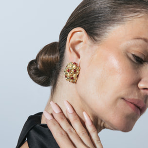 Pendientes acabado en oro amarillo de 18k