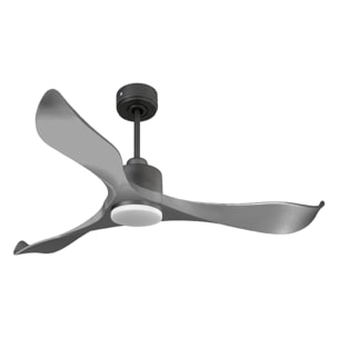 Ventilateur de plafond Réversible  Thermostat Dimmable Wifi Moteur à courant continu Toits en pente Télécommande Lumière à trois tons Mémoire