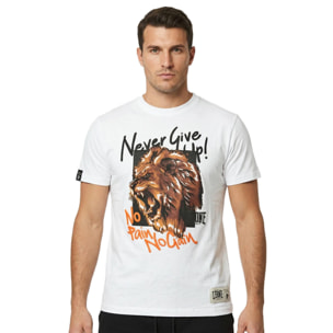 Camiseta de manga corta para hombre con estampado gráfico