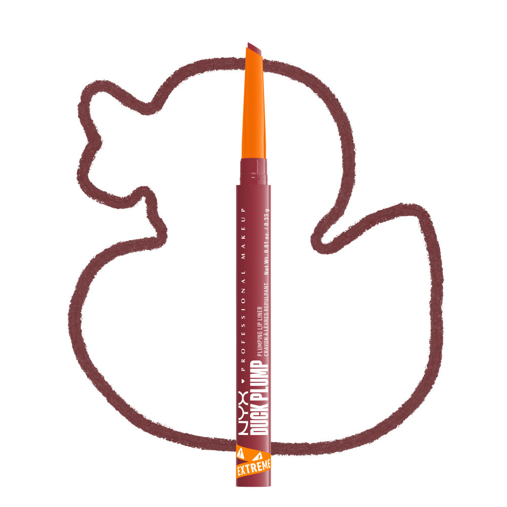 NYX Professional Makeup Duck Plump Plumping Lip Liner, crayon à lèvres, jusqu'à 10h de tenue, fini mat, Flirty Flip