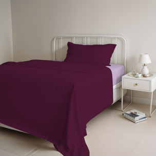 COMPLETO LETTO NATURAL COLOR, 100% COTONE - SINGOLO