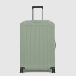 Piquadro Trolley medio 4 ruote in policarbonato