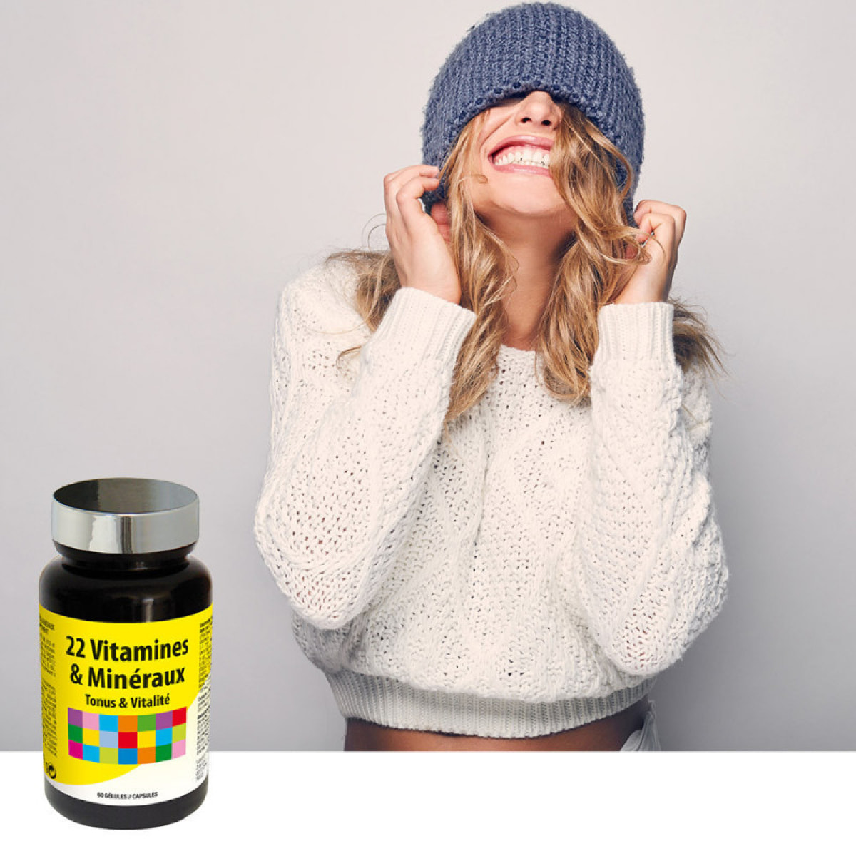 NUTRIEXPERT - 22 Vitamines & Minéraux - Aide à réduire la fatigue - Soutient les défenses naturelles - Protège les cellules du stress oxydatif - Cure 30 jours - Marque Française