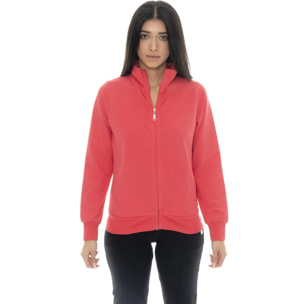 Leone Basic sin sudadera de mujer con cuello y cremallera