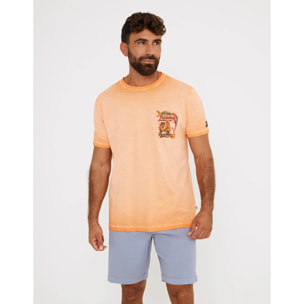 Camiseta Manga Corta Naranja - Vespa