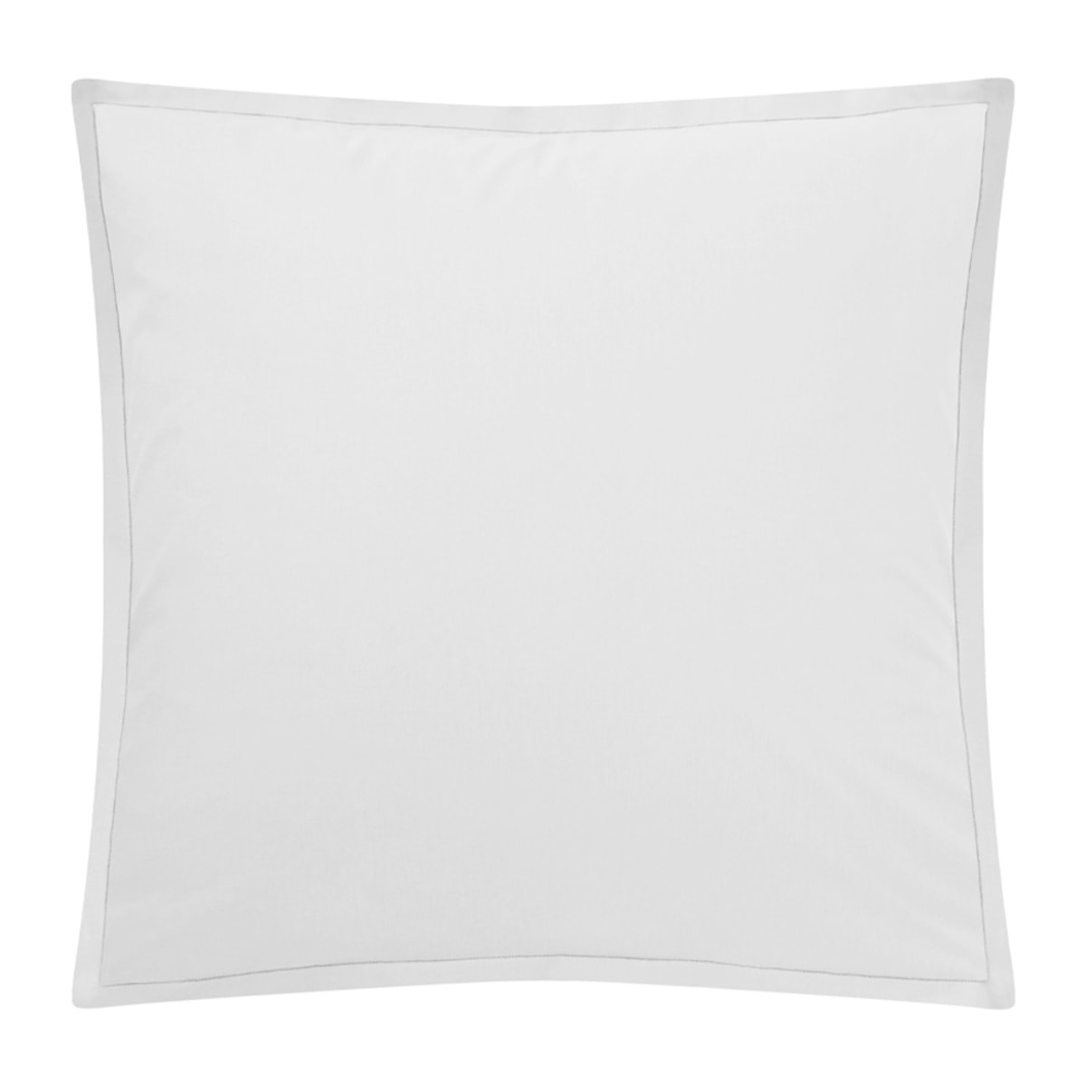 Parure de lit Housse de couette + taies carrées unie en coton, Made in France, TOUT DOUX , Blanc