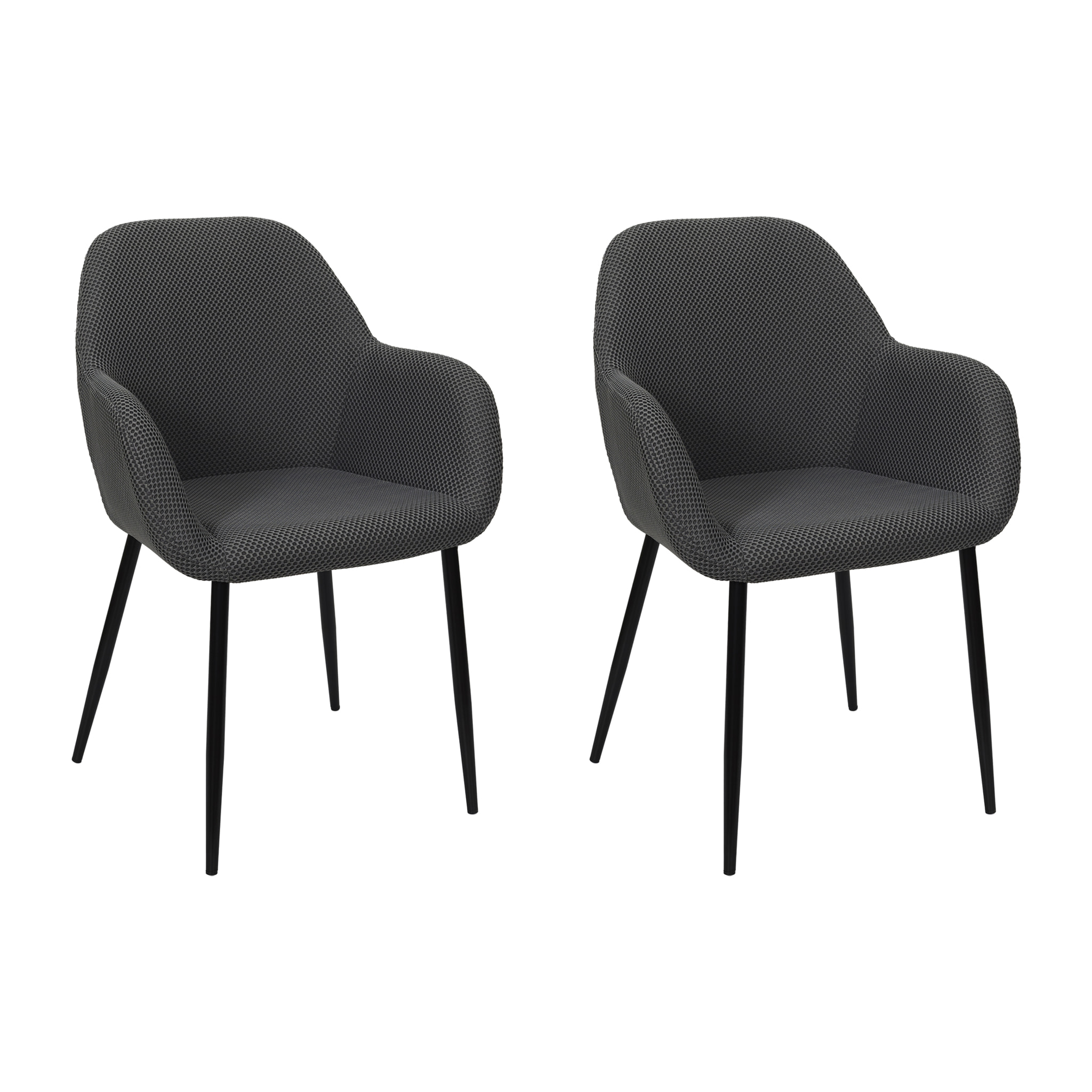 Fauteuil Atome Gris - Lot De 2