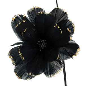 Branche plume noir H65