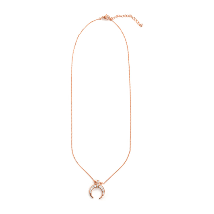Collar Cali acabado oro rosa 18k