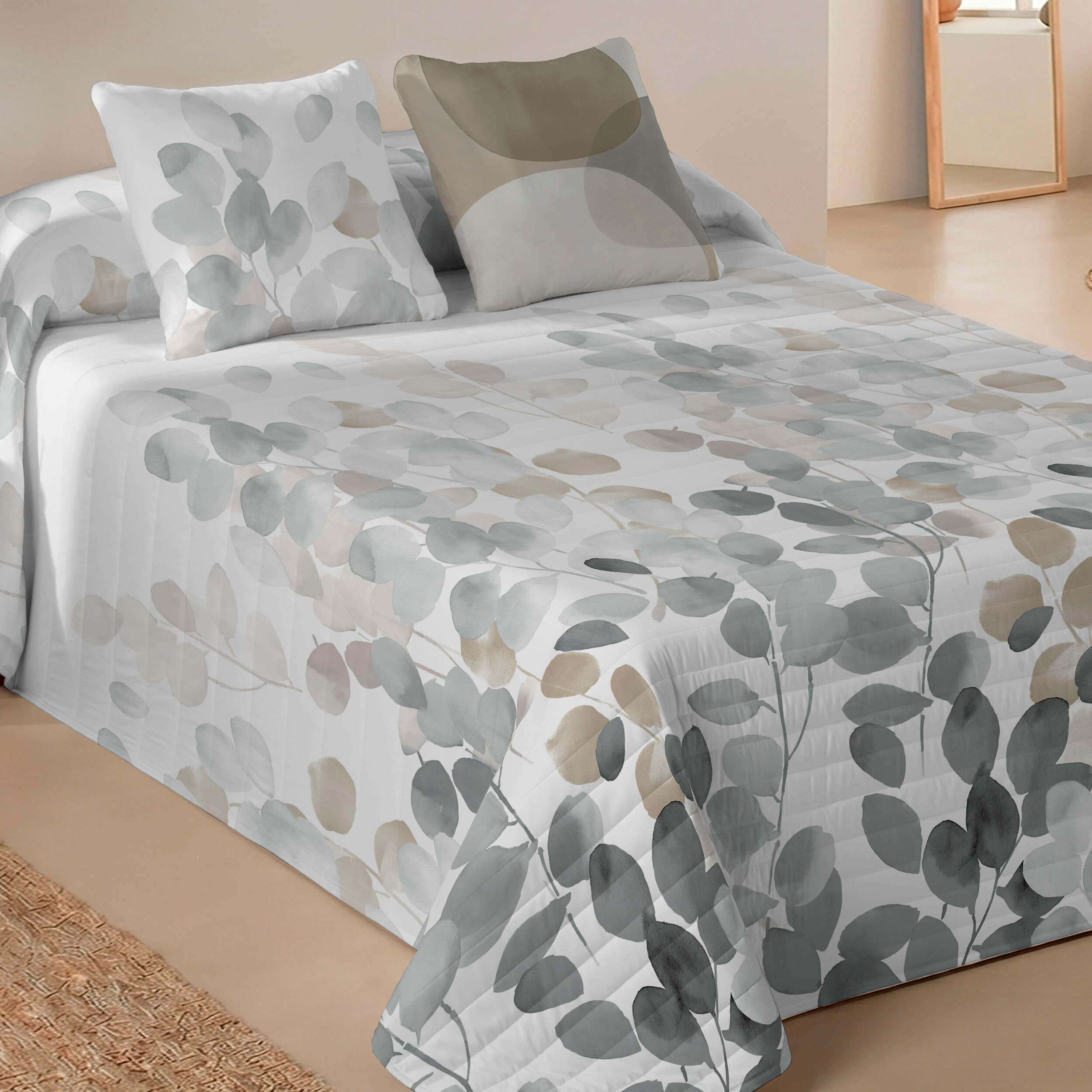 Colcha Bouti Estampada - 2/3 Piezas - 100% Poliéster - Microfibra - 70 gr/m² - Judy