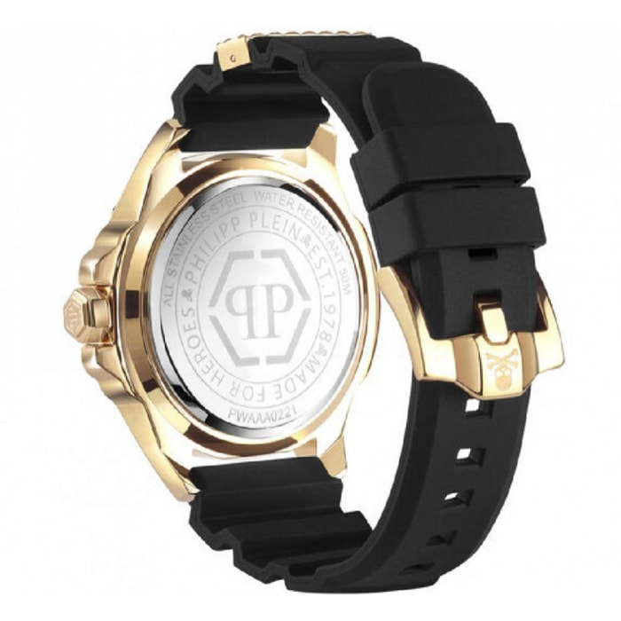 Orologio Philipp Plein THE SKULL Silicone Nero