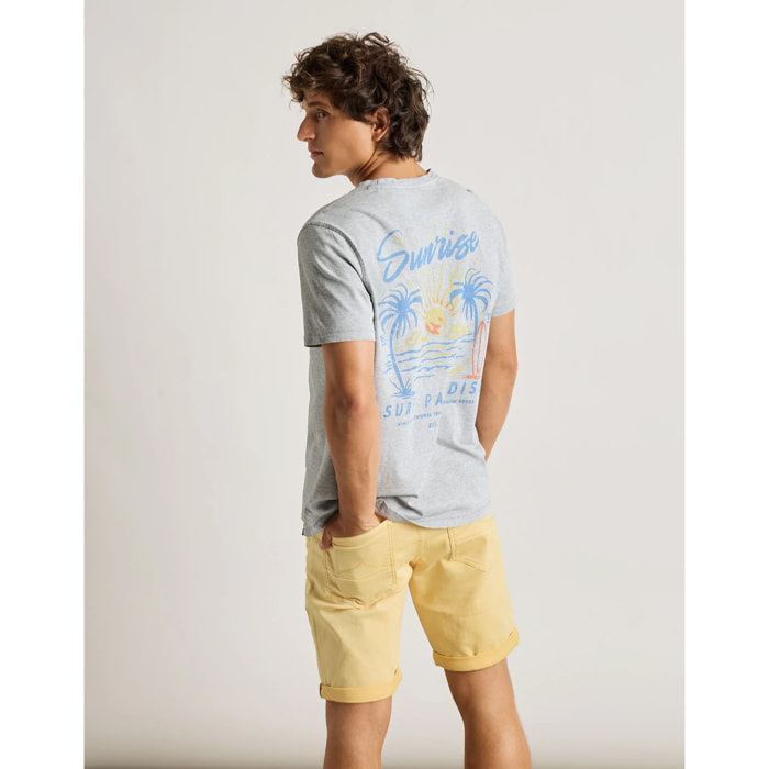 Camiseta Manga Corta Gris - Sundaise