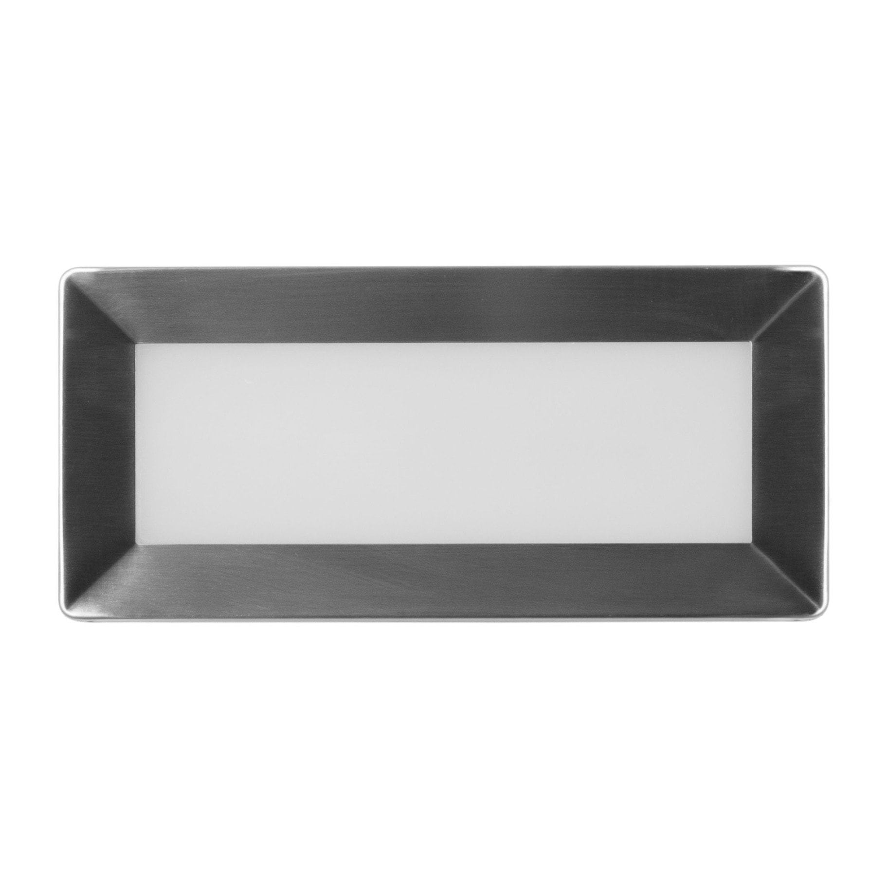 FORLIGHT Rect - Empotrable de Pared LED Rectangular 205mm para Jardín y Terraza con Luz Neutra 4000K en Acero Inoxidable