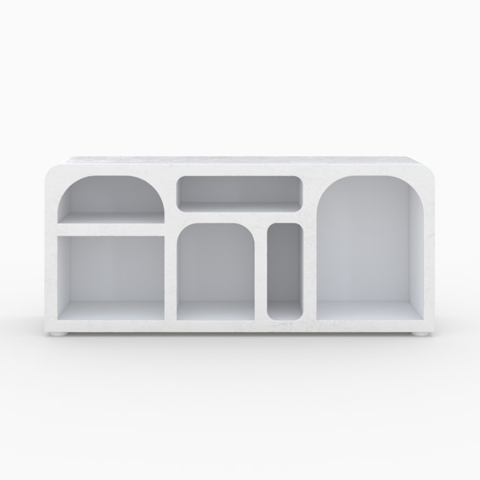 Buffet en béton blanc cassé - Fira