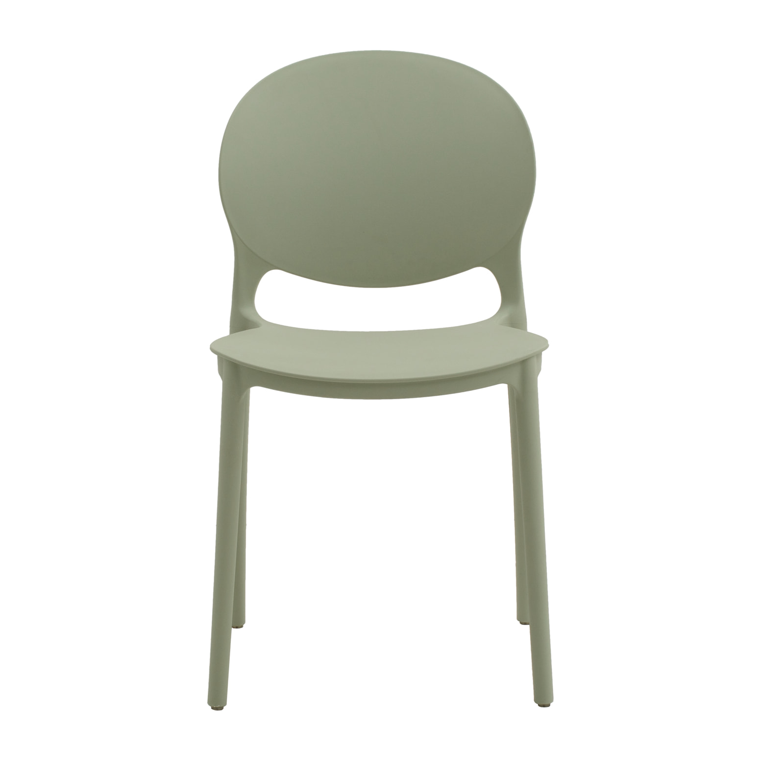 set 2 sedie impilabili in polipropilene verde