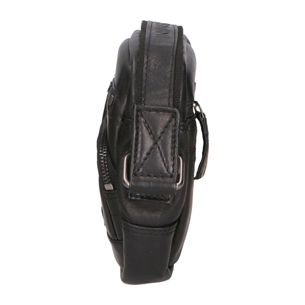 Borsa a tracolla unisex vera pelle - Modello False - Made in Italy - 17.0 x 17.0 x 3.0 cm