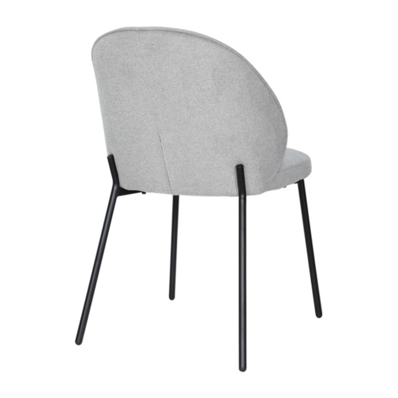 Chaise épurée en tissu avec pieds fins en métal - MARTHA