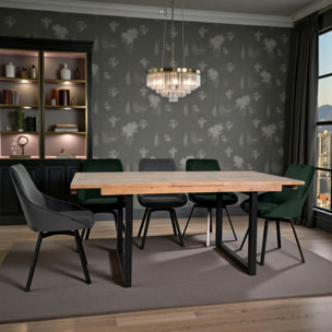 Table extensible 140/180 bois recyclé AUCKLAND