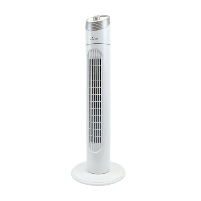 Ventilatore a torre con tre velocità e oscillazione automatica, consumo 40W
