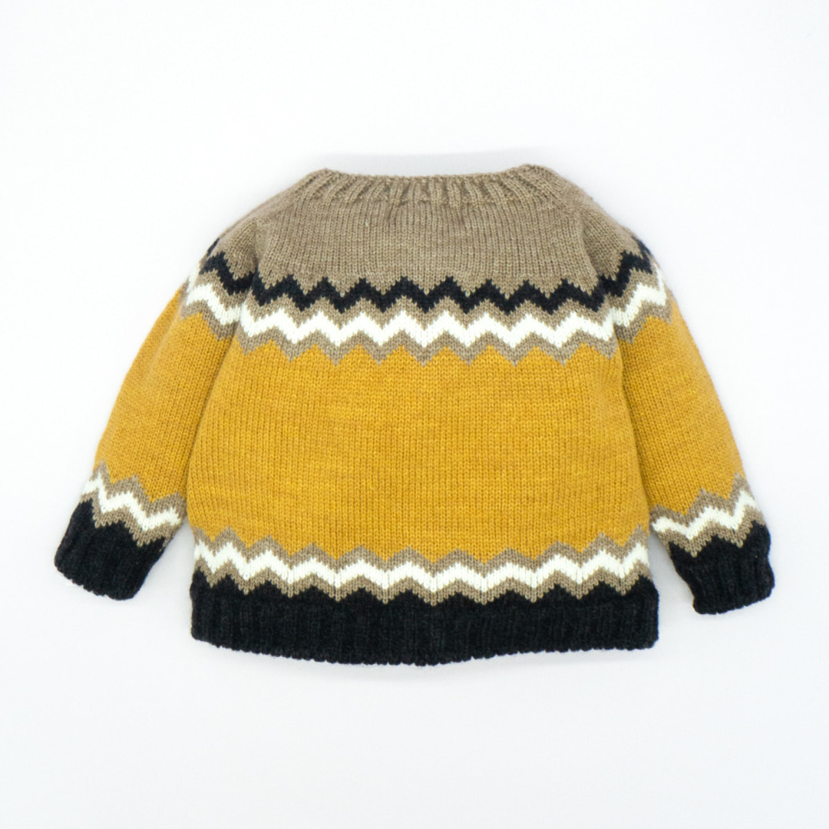 CHAQUETA PUNTO GRECA ZIGZAG BEIGE