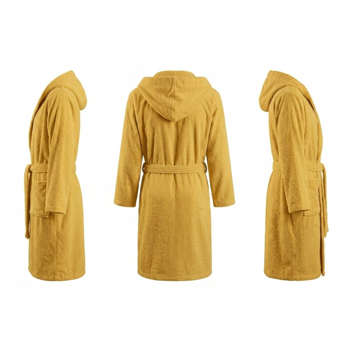 INTRECCI HOME Accappatoio Uomo e Donna, in Puro Cotone Jacquard 500 g, , Morbidezza Extra, Avvolgente, con Cappuccio e Tasche, Elegante e Confortevole,