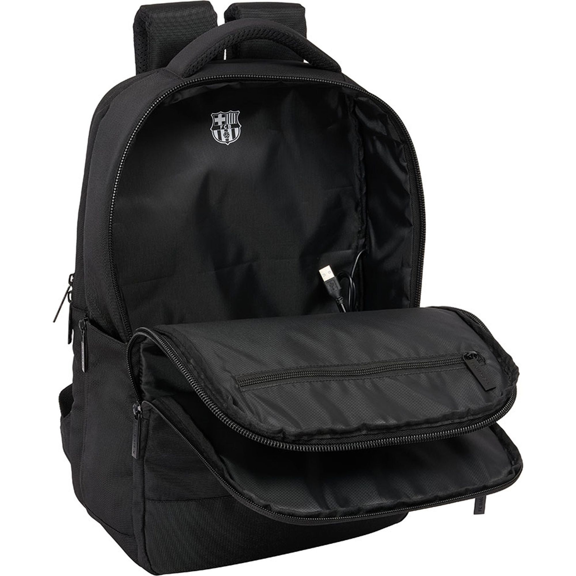 Mochila portatil 15,6"+tablet+usb f.c.barcelona premium