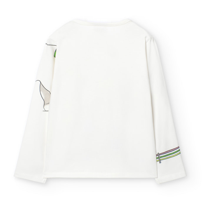 Camiseta punto elástico de niña -BCI