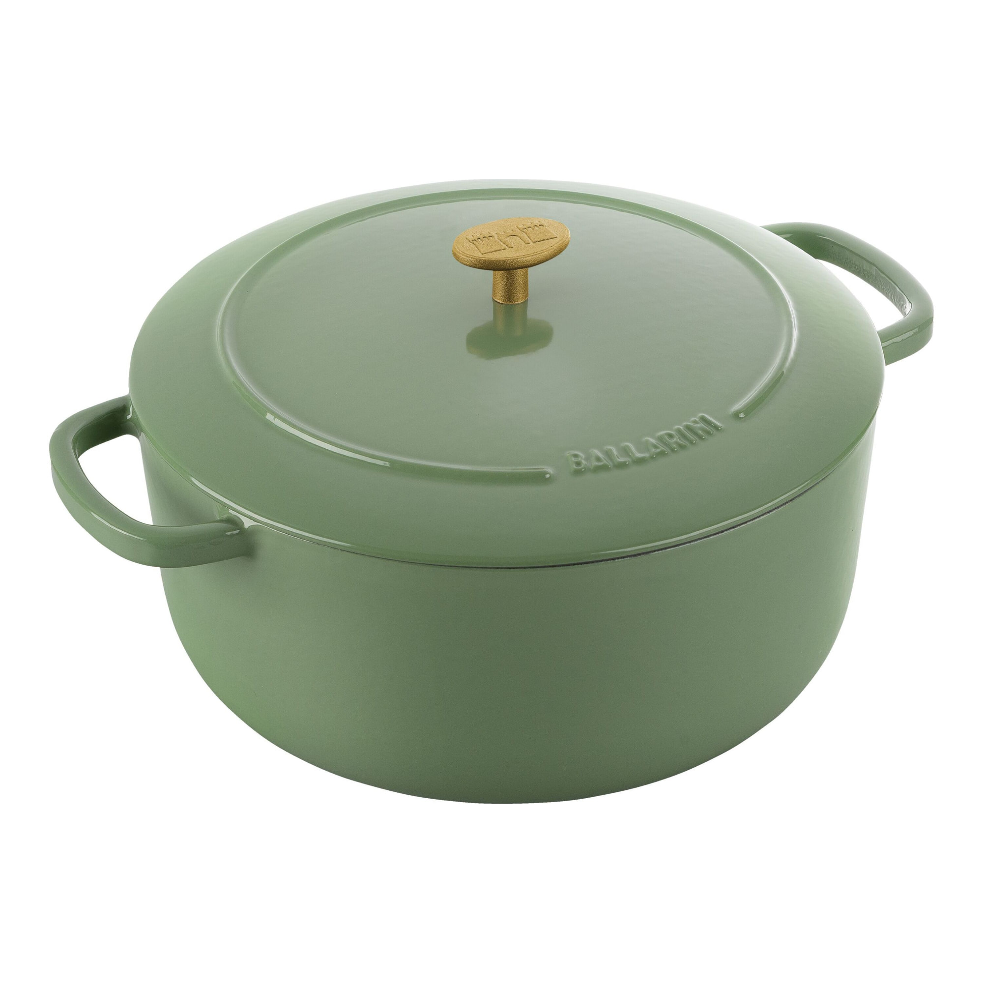 Cocotte 28 cm, Rond(e), Vert, Fonte