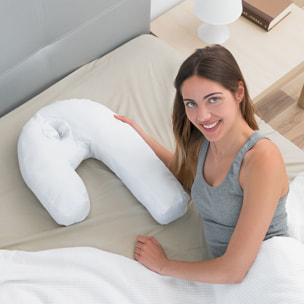 Almohada Ergonómica de Postura Lateral U Slupill InnovaGoods - Blanco