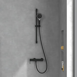 Mitigeur mécanique douche Loop & Friends+ Ensemble de doucheVerve Showers 3 jets Noir mat