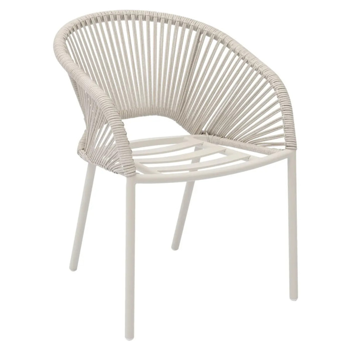 Fauteuil de jardin Oryon empilable argile
