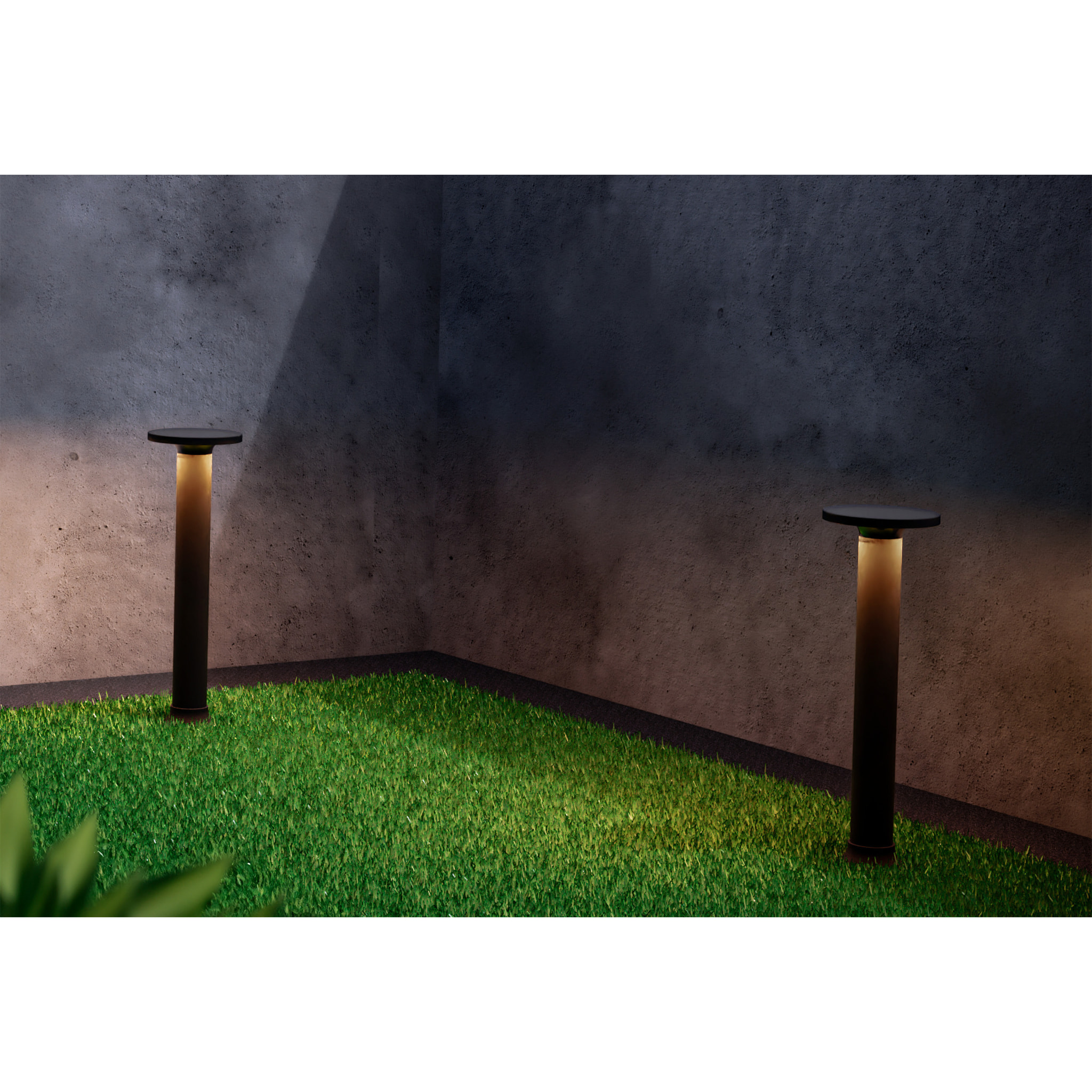 Forlight Baliza Ip44 Yika Led 6,3W 3000K Negro 677Lm