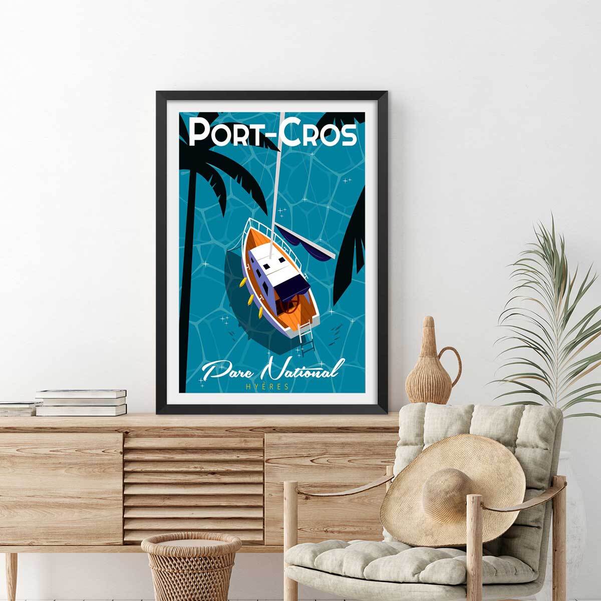 Poster de port cros Affiche seule