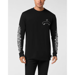 PHILIPP PLEIN T-Shirt Round Neck Ls CHROME