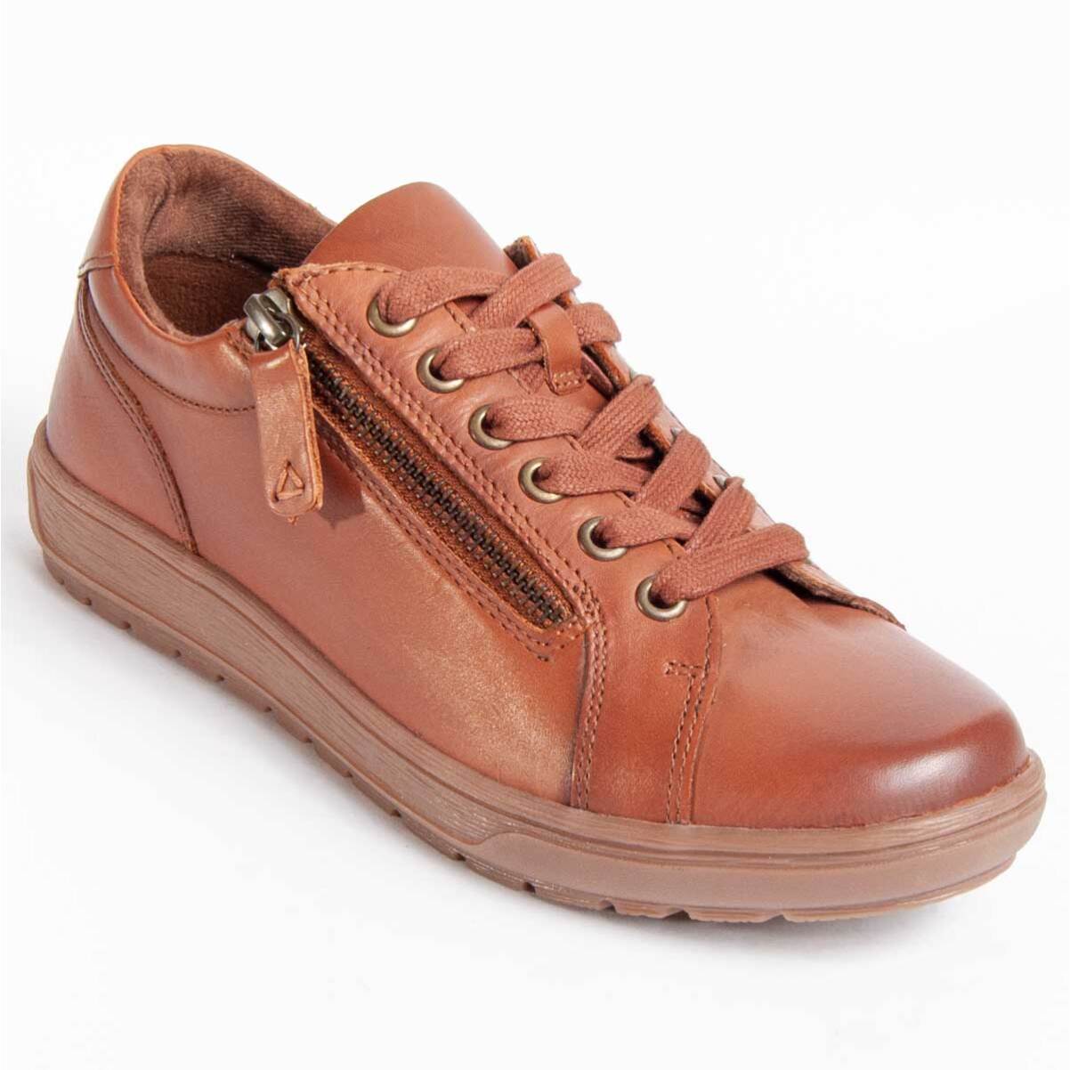 Zapato Oxford De Piel - Marron