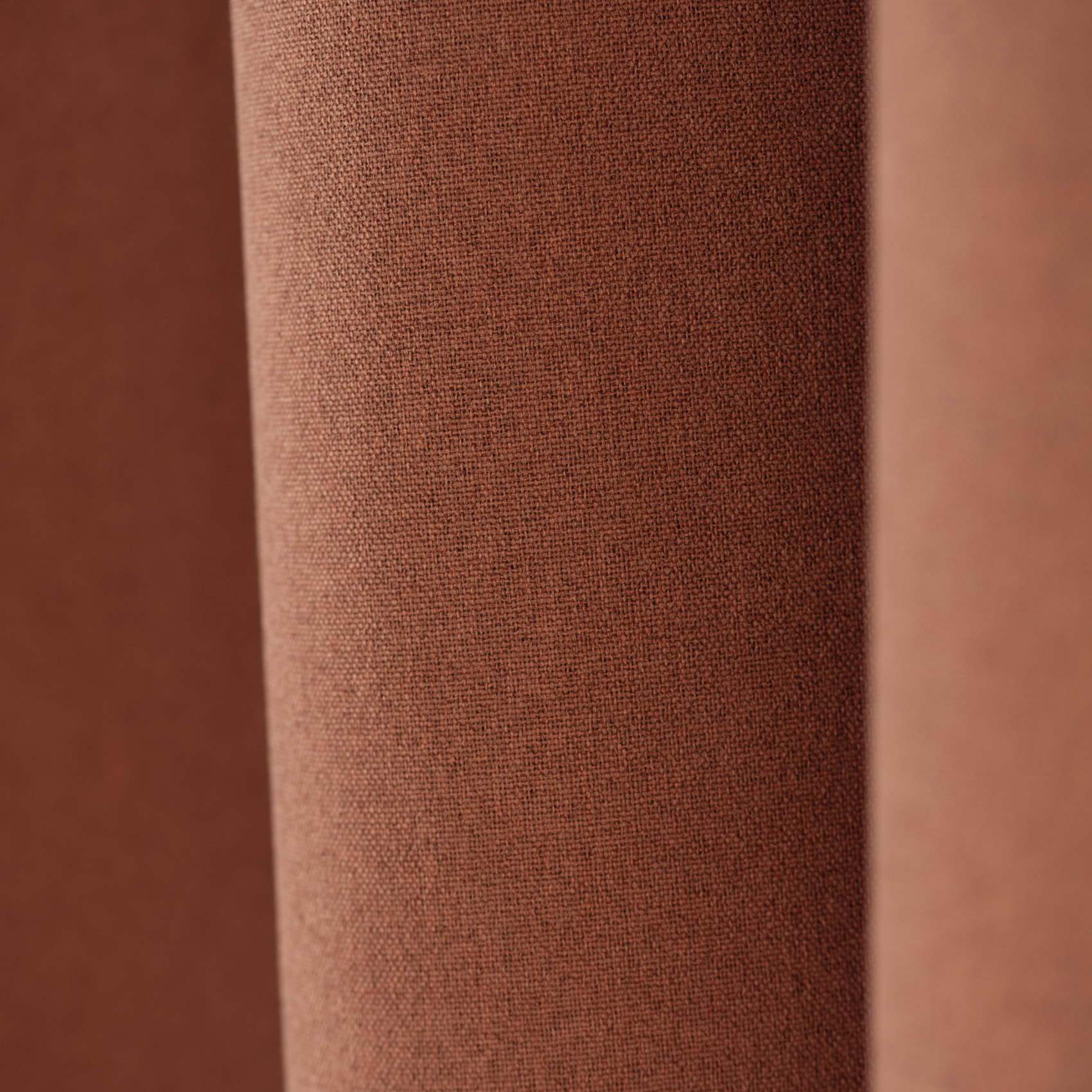 Rideau 100% occultant thermique phonique chiné - Terracotta