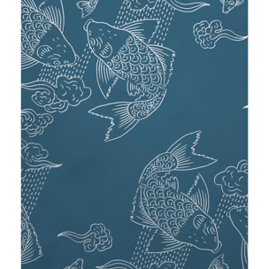 Tête de lit Banc de poissons | Coloris Bleu | Largeur au choix