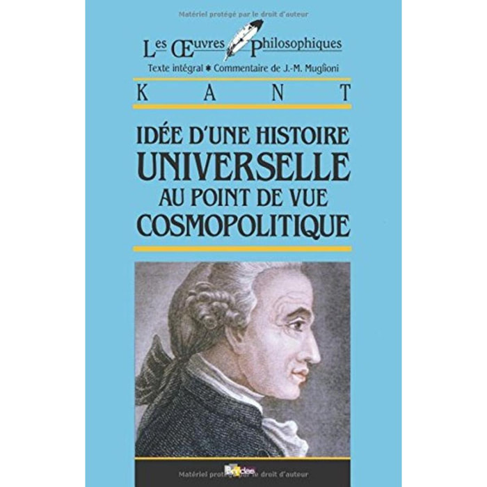 Chateau, Jean-Yves | Kant • Idée d'une histoire universelle au point de vue cosmopolitique | Livre d'occasion