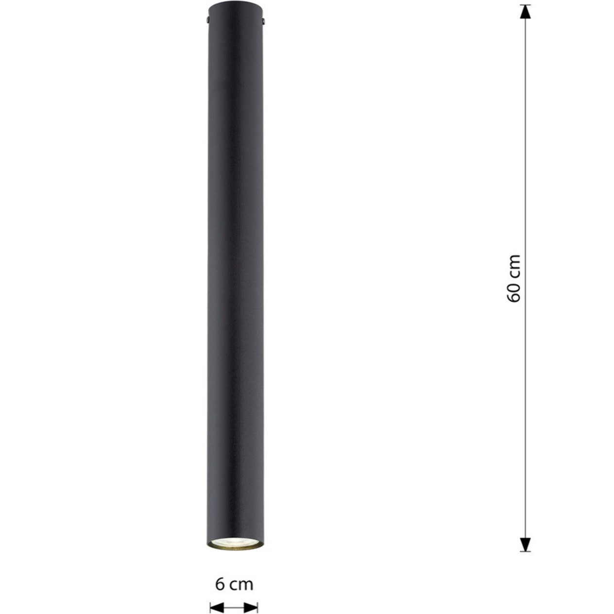 Lampada a sospensione Tecno 1XL in acciaio nero opaco