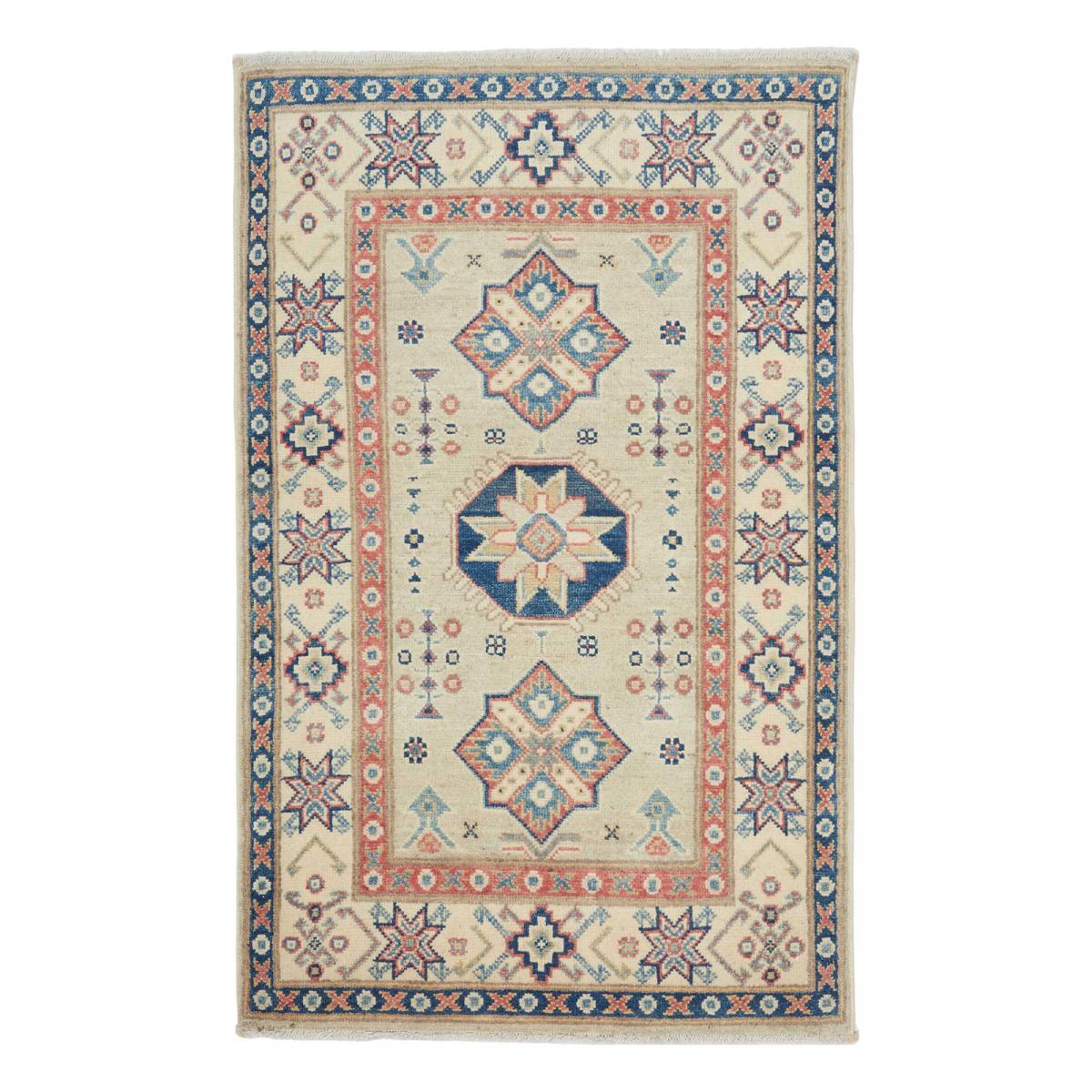 Tapis salon géométrique artisanal, noué main, ISIME