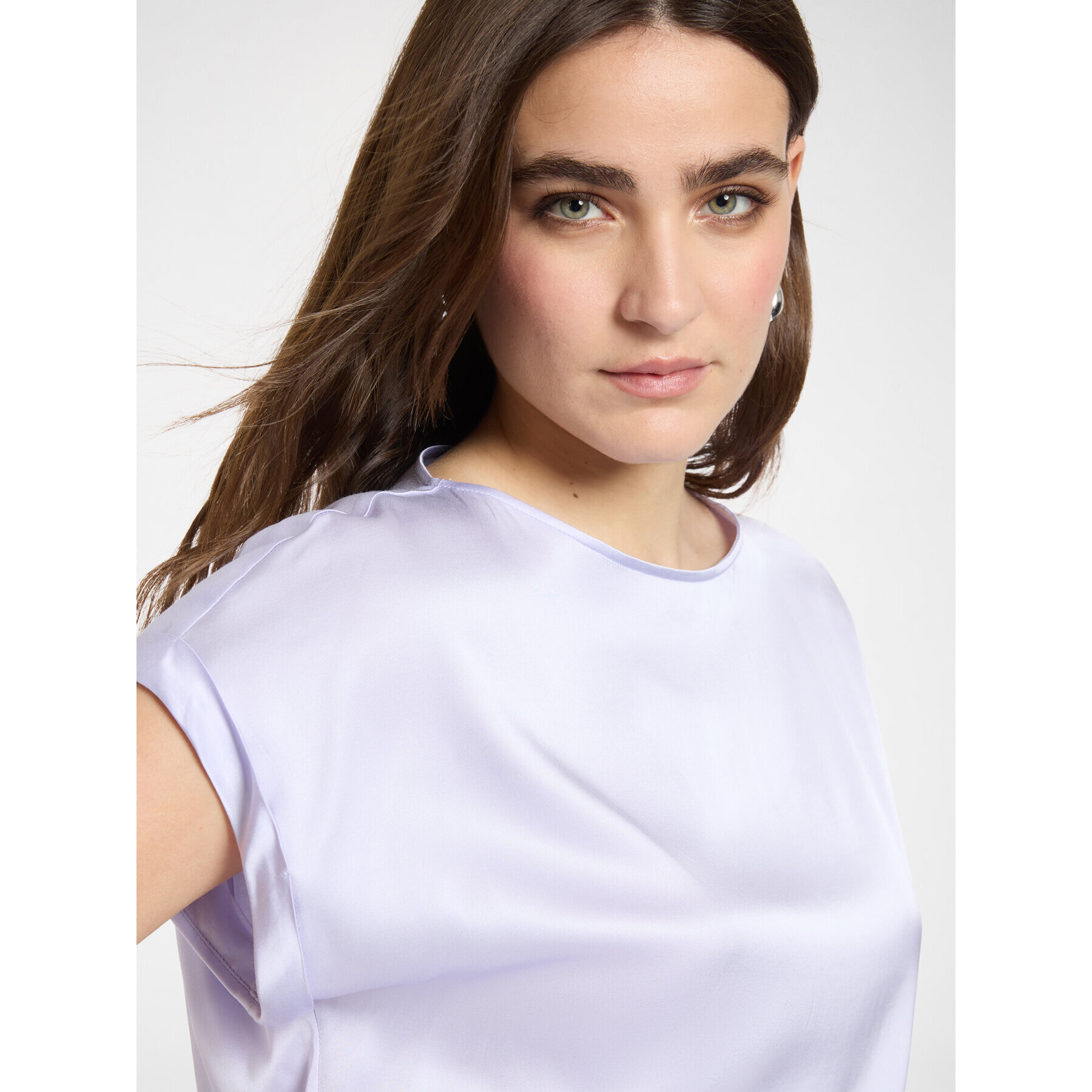 Elena Mirò - Blusa in raso - Viola