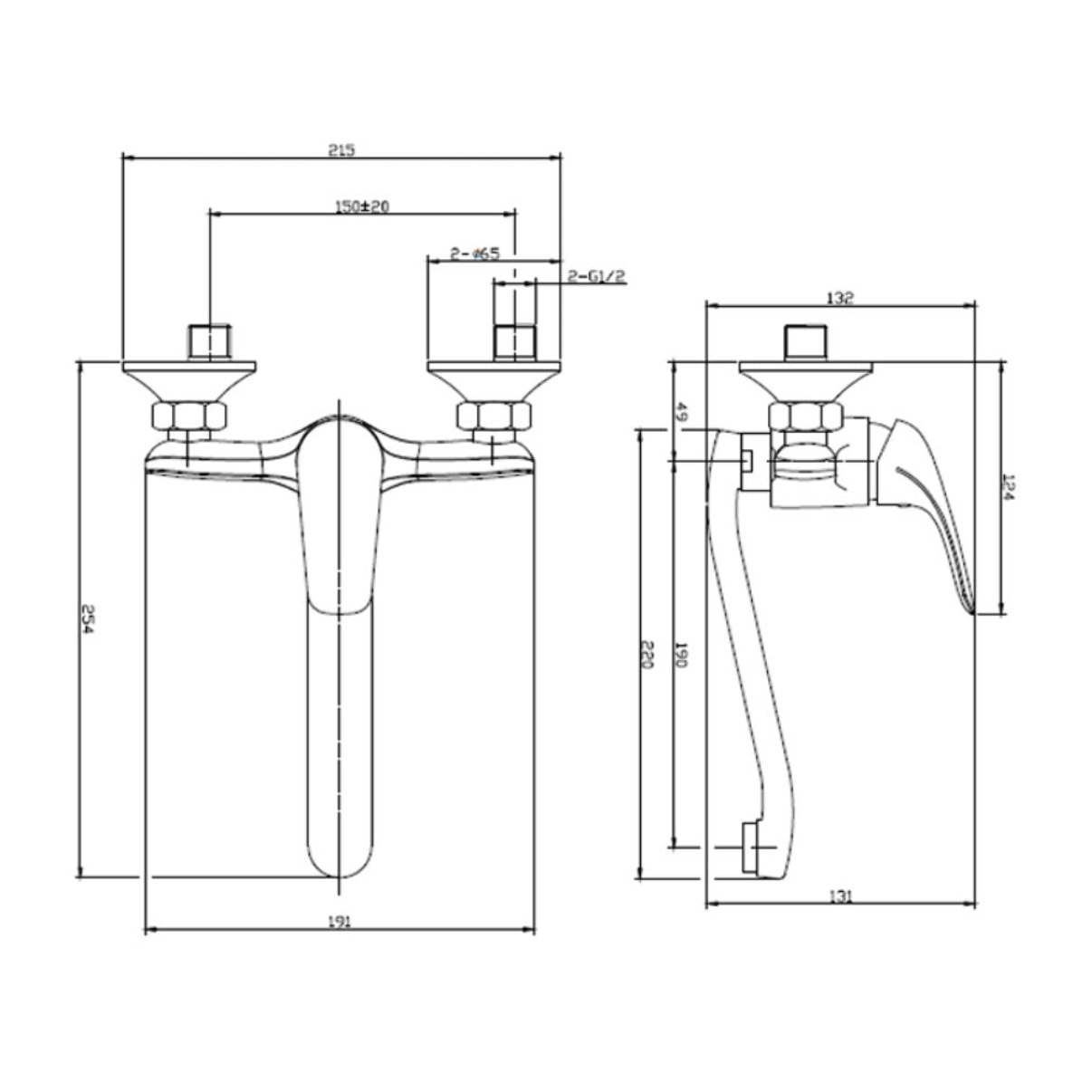 S-Line Pro mitigeur de lavabo 150 mm, chrome (SIKOBSLPRO261)